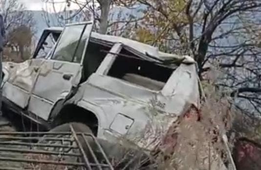 کے کاستی گڑھ علاقے میں سڑک حادثہ, 7 زخمی