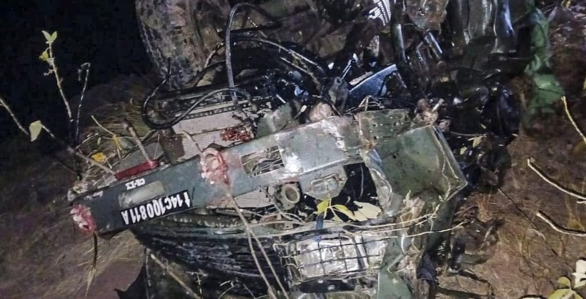 جموں کشمیر کے پونچھ میں سڑک حادثہ، پانچ فوجیوں کی موت